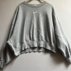 Nike Phoenix Fleece Oversized Crewneck Swoosh Sweatshirt Sz L